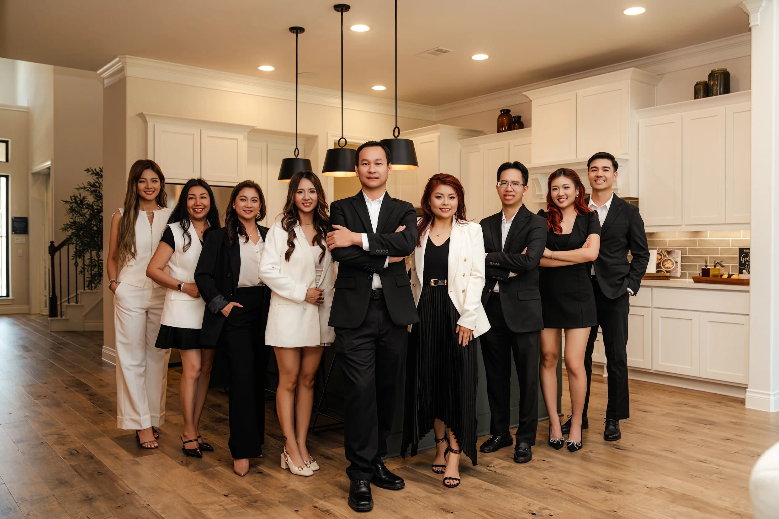 The Ethan Realty Group team at a Houston home